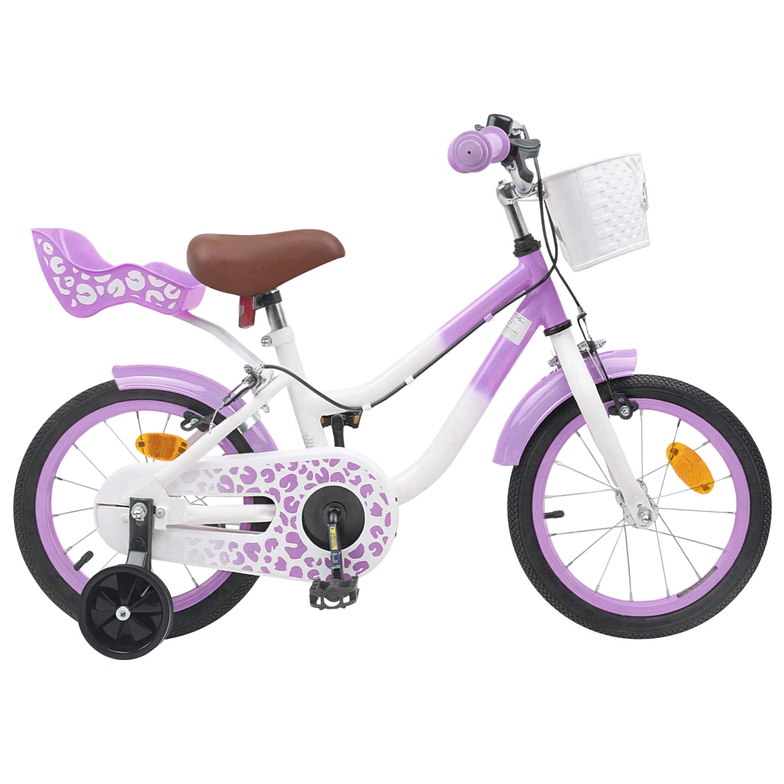 vidaXL Bicicletă pentru Copii 14 Inci pentru 3-5 ani Violet