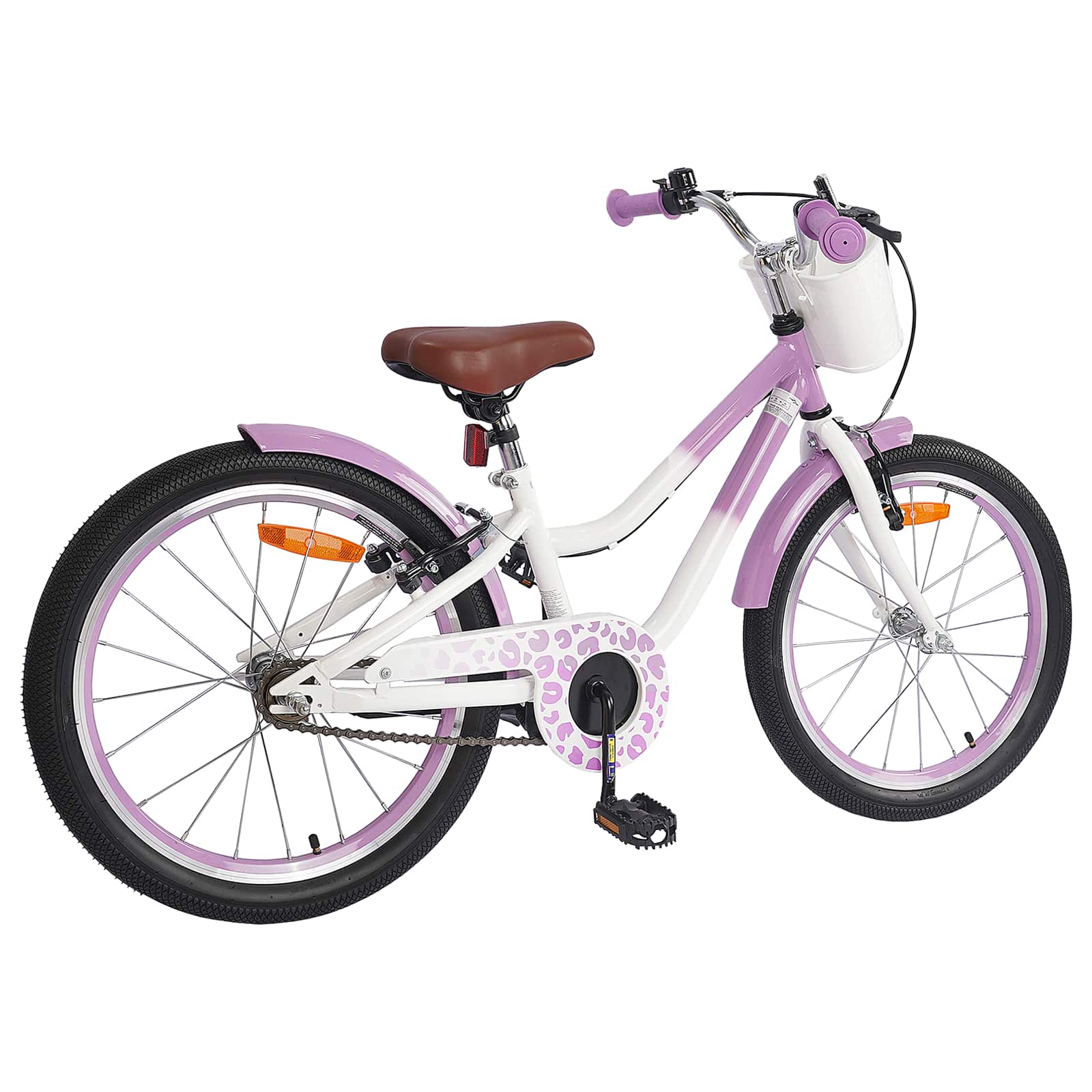 Gyerek Bicikli Segédkerékkel 18 Hüvelyk 5-7 éves korig Lila