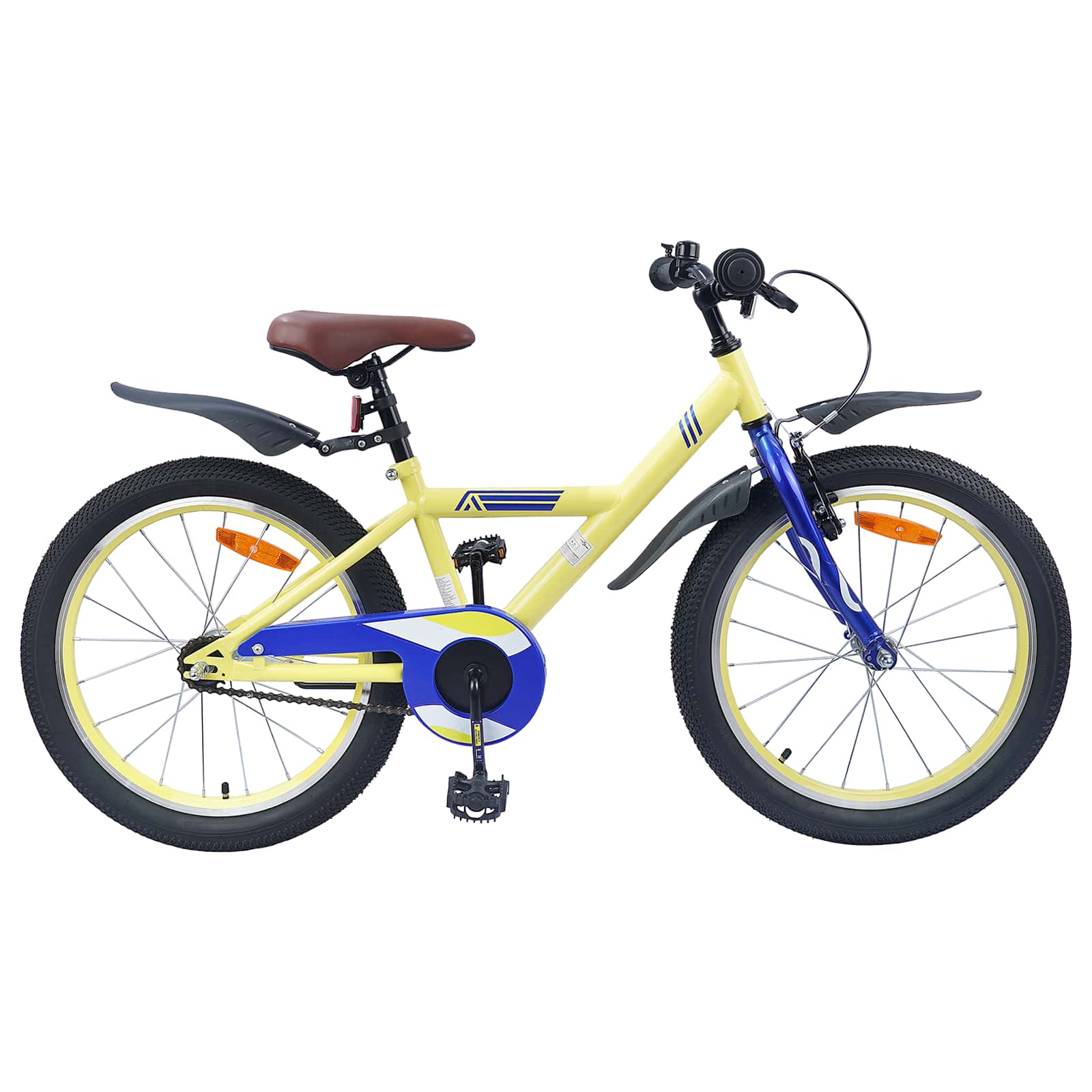 vidaXL Bicicleta pentru Copii 18 Inci pentru 5-7 ani Galben