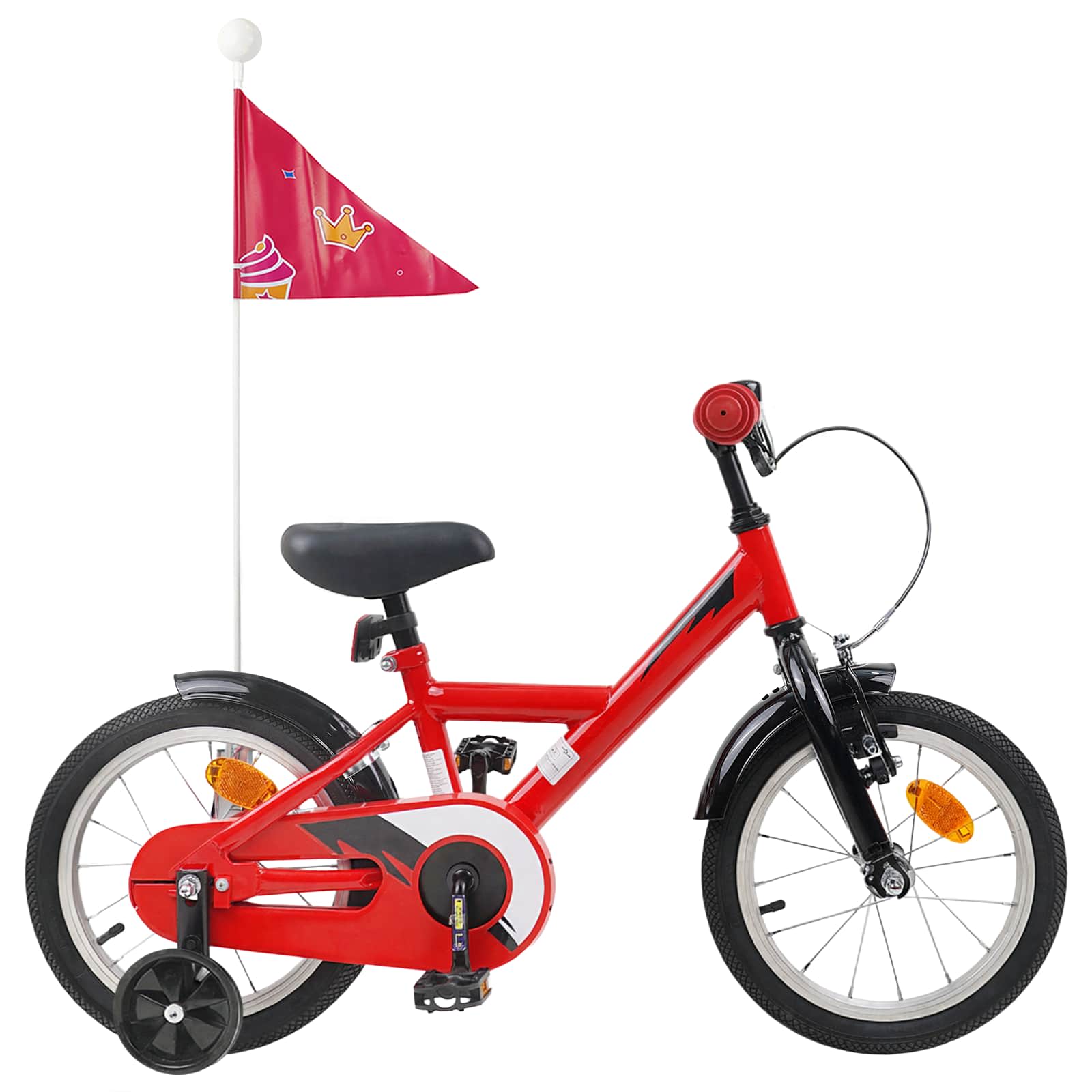 vidaXL Bicicletă pentru Copii 12 Inci pentru 2-4 ani Roșu