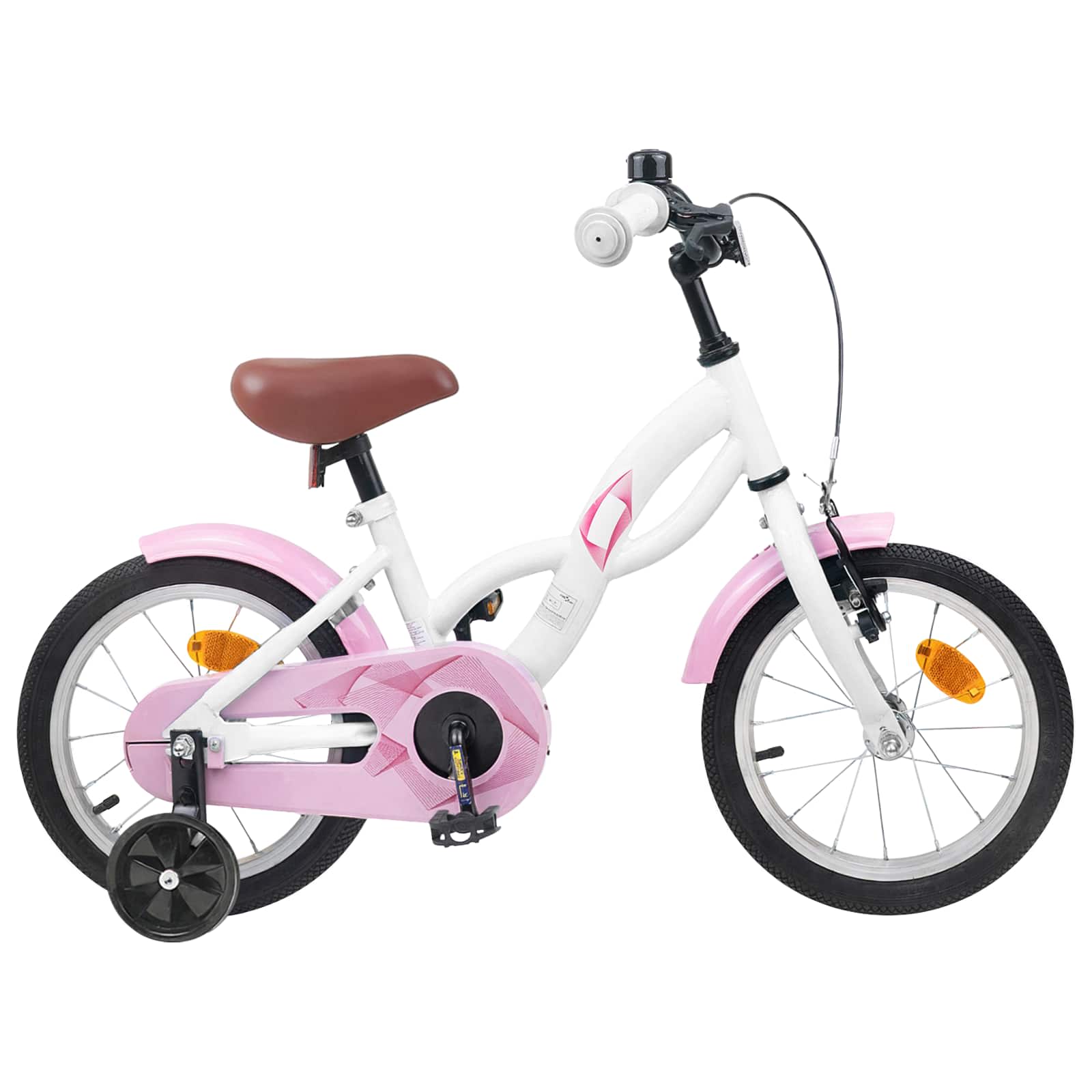 vidaXL Bicicletă pentru Copii 16 Inci pentru 4-6 ani Alb