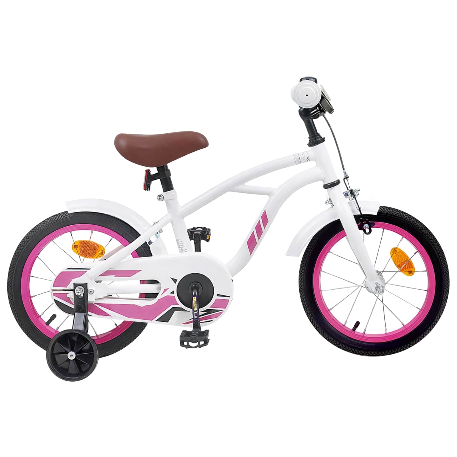 vidaXL Bicicletă pentru Copii 12 Inci pentru 2-4 ani Alb