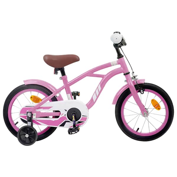 vidaXL Laste Bike 14 Tolli 3-5 Aastat Hele roosa