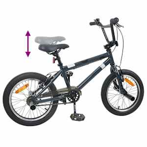 BMX Kolo 16 palců pro 5-8 let Tmavě šedá - obrázek 7