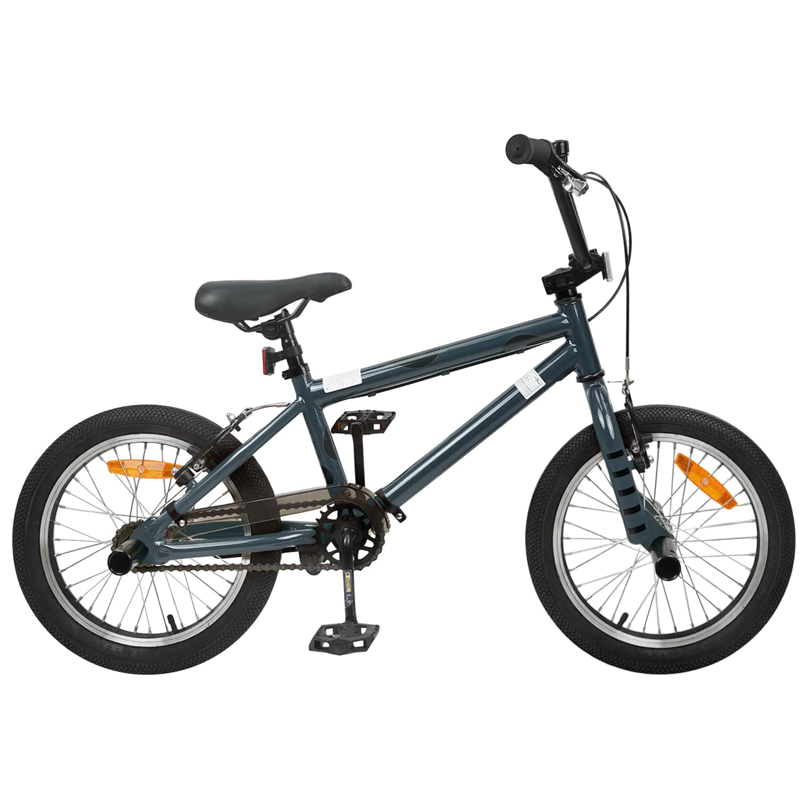 vidaXL BMX 16 Inci pentru 5-8 ani Gri închis