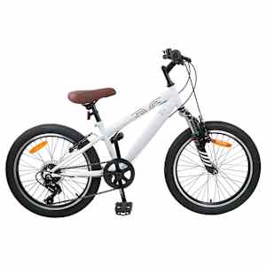 vidaXL M&auml;gi Bike 20 Tolli 6-Kiirus 5-8 aastastele Valge