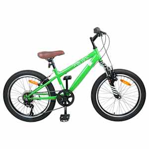 vidaXL M&auml;gi Bike 20 Tolli 6-Kiirus 5-8 aastastele Roheline