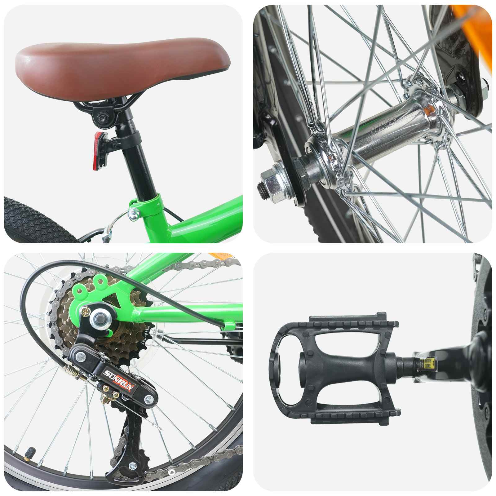 Kids Mountain Bike 24 Palcev 6-Speed priporočeno za 8-12 let - slika 4