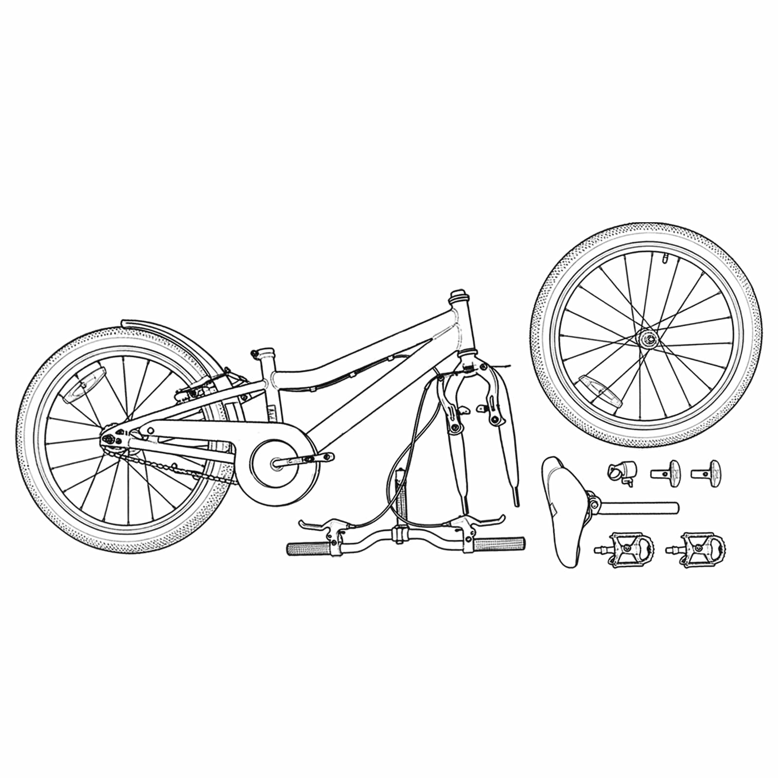 Kids Mountain Bike 24 Palcev 6-Speed priporočeno za 8-12 let - slika 8