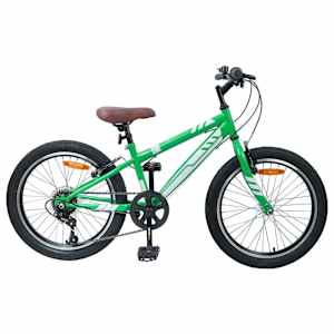 vidaXL M&auml;gi Bike 20 Tolli 6-Kiirus 5-8 aastastele Roheline