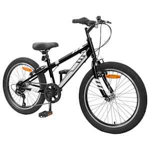 Horské Kolo 20 palců 6-Speed pro děti od 5 do 8 let Černá - obrázek 2