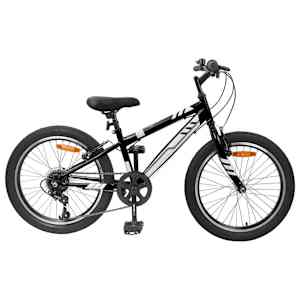 vidaXL M&auml;gi Bike 20 Tolli 6-Kiirus 5-8 aastastele Must