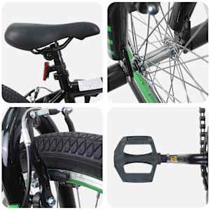 BMX Kolo 20 palců pro děti od 9 let Černá - obrázek 4