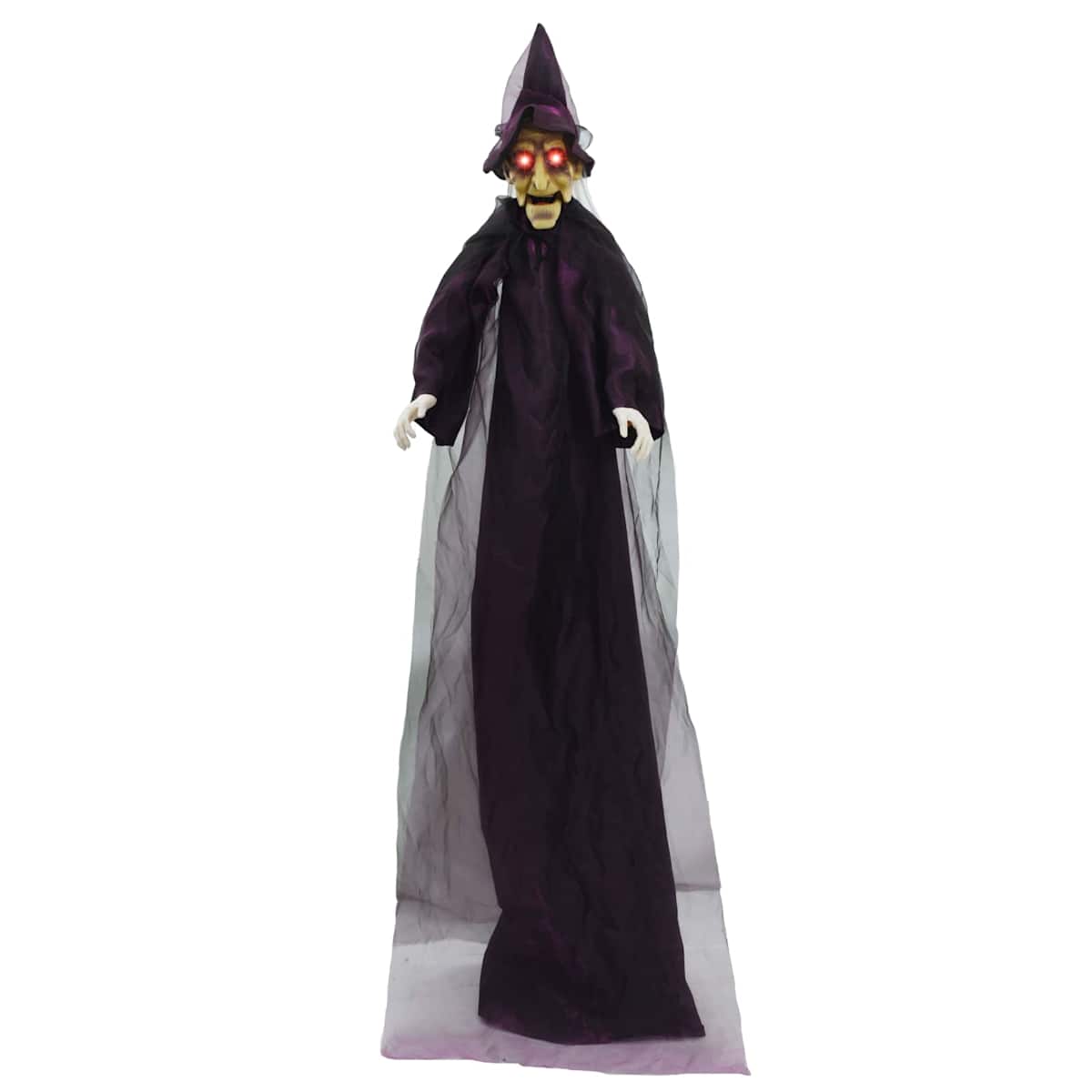 Hængende Halloween talende heks Lilla 216 x 125 cm Polyester - Billede 4