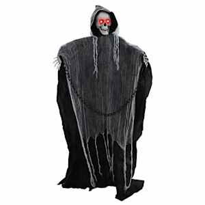 vidaXL Halloweeni rippuv viikatemees SPOOKA Must 112 x 164 cm