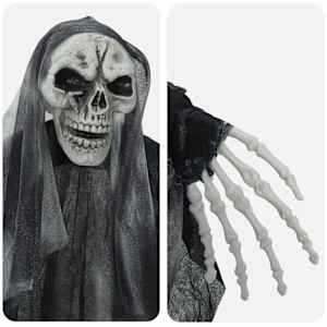 Halloweenský visící duch 3 pcs Černá 66 x 110 cm Polyester - obrázek 6