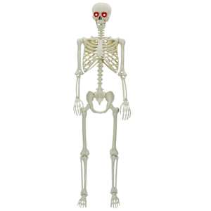 Halloween kostlivec Bílá 155 x 38.5 cm Plast - obrázek 2