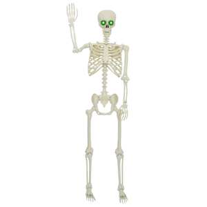 Halloween kostlivec Bílá 155 x 38.5 cm Plast - obrázek 4