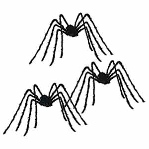 vidaXL Halloweeni &Auml;mblik Kaunistus 3 tk Must 200 cm Pol&uuml;ester ja teras