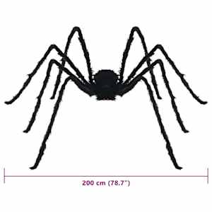 Halloweenská pavoučí dekorace 3 pcs Černá 200 cm - obrázek 10