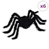 vidaXL Halloweeni &Auml;mblik Kaunistus 6 tk Must 75 cm Pol&uuml;ester ja teras