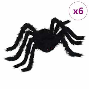 Halloweenská pavoučí dekorace 6 pcs Černá 75 cm - obrázek 2