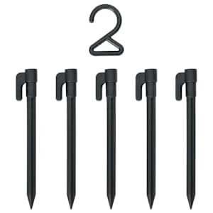 Halloweenová dekorace pavouka s pavučinami 4 pcs Černá a bílá - obrázek 9