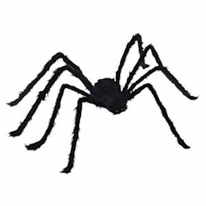 Halloweenová dekorace pavouka s pavučinami 4 pcs Černá a bílá - obrázek 4