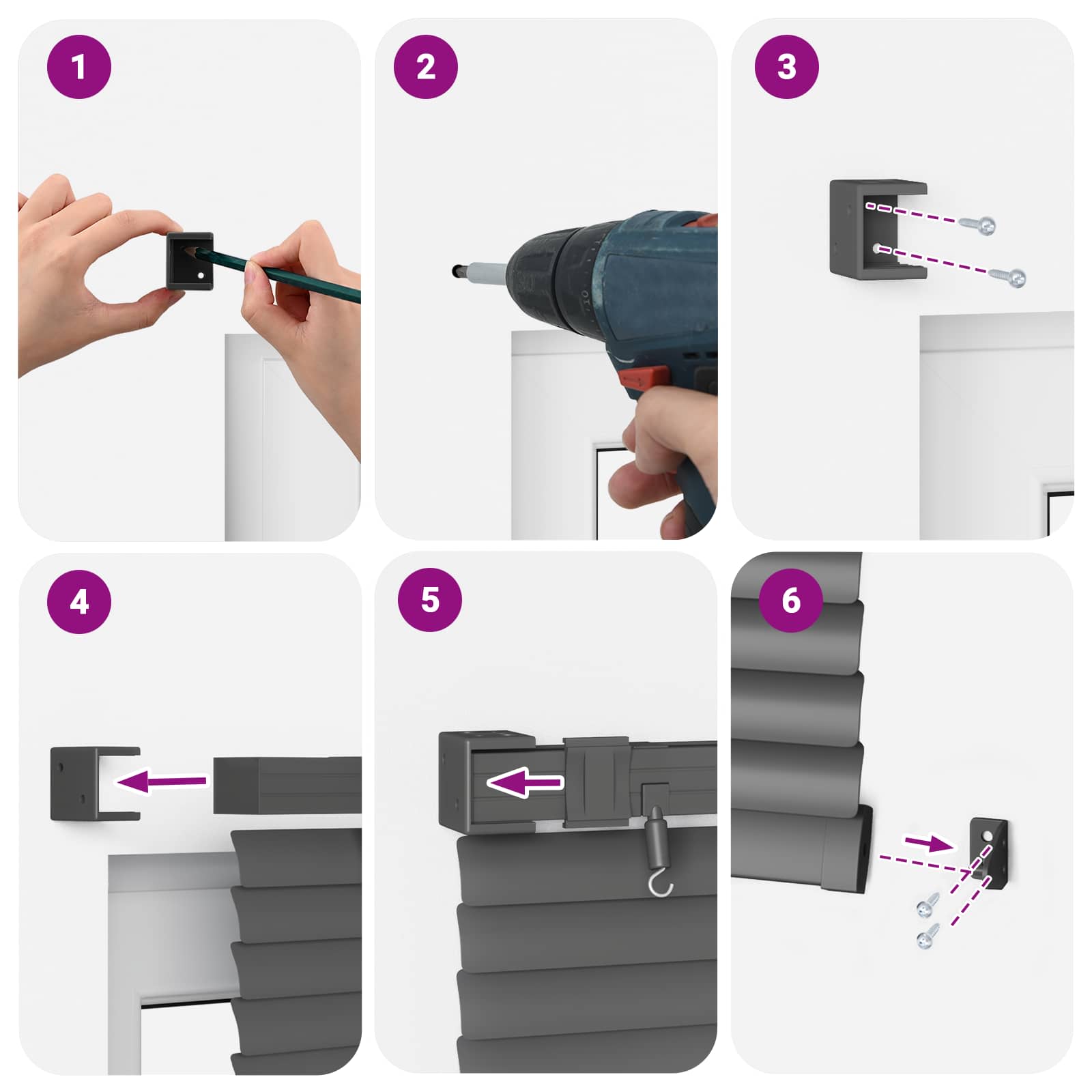 Venecijanska žaluzija Srebrno siva 150 x 60 cm PVC - slika 13