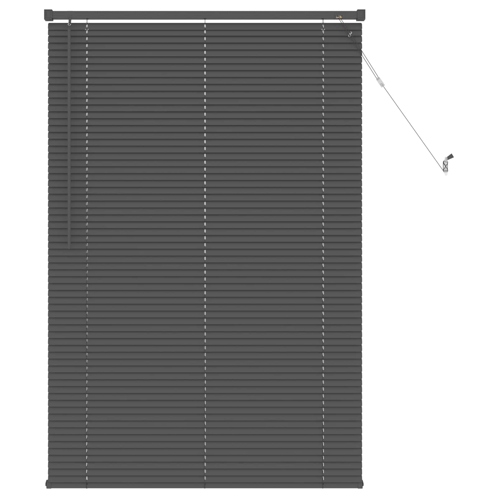 VidaXL Venetiaan Blind Verstelbaar Zilvergrijs 150 X 80 Cm Pvc