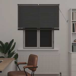 Venet školní žaluzie Stříbrně šedá 150 x 120 cm 25 mm PVC - obrázek 3