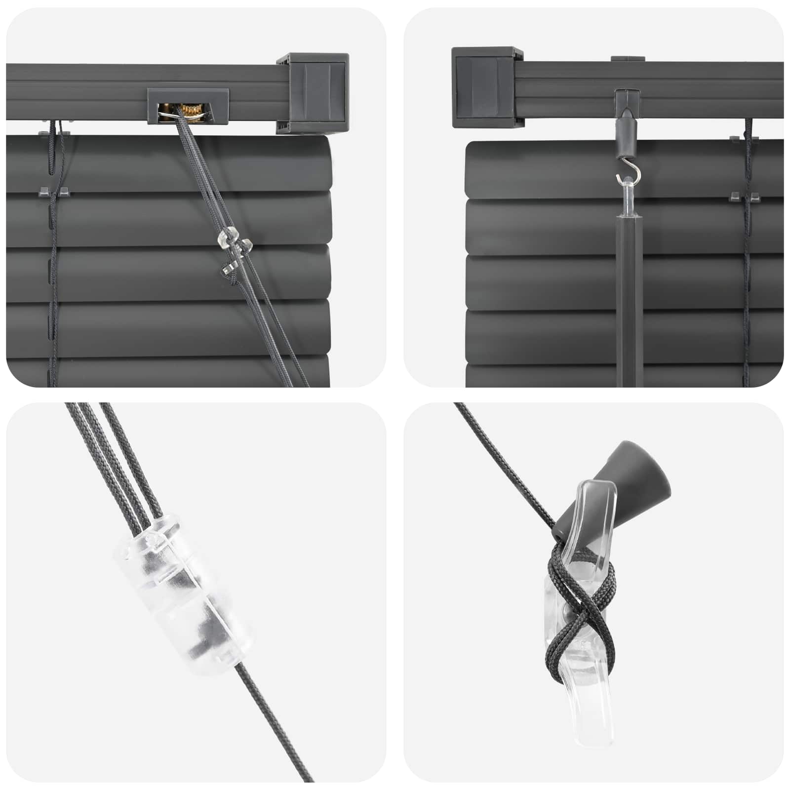 Venecijanska žaluzija Srebrno siva 213 x 120 cm PVC - slika 7