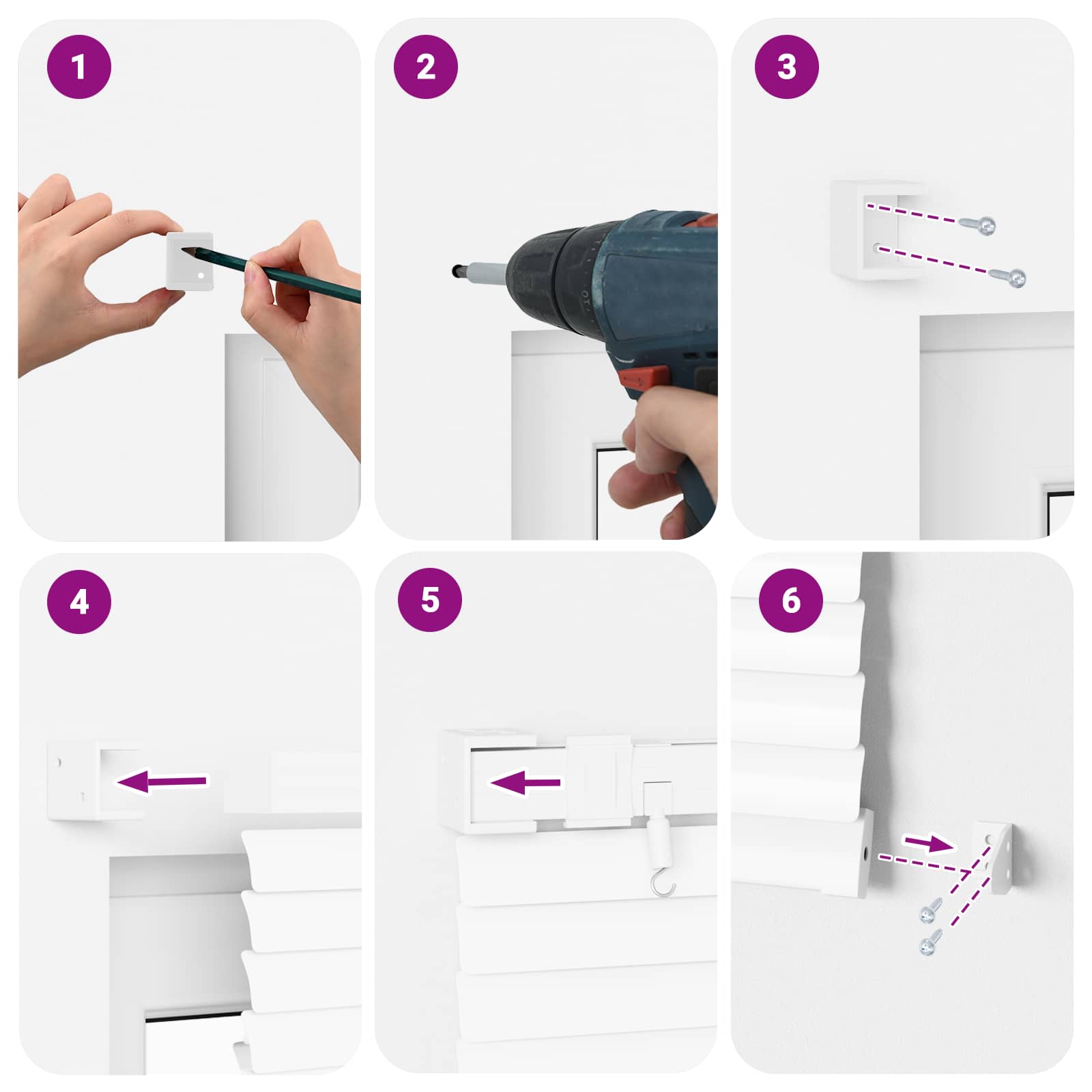 Venetiaanse Blind Verstelbaar Wit 150 x 70 cm PVC image 13