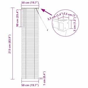 Venet školní žaluzie Bílý 213 x 50 cm 25 mm PVC - obrázek 10