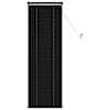 vidaXL Veneetsia rulo Must 150 x 40 cm 25 mm PVC
