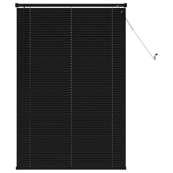 vidaXL Veneetsia rulo Must 150 x 90 cm 25 mm PVC