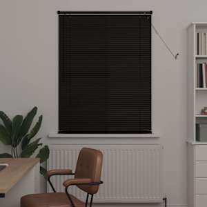 Venet školní žaluzie Černý 150 x 100 cm 25 mm PVC - obrázek 3