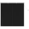vidaXL Veneetsia rulo Must 150 x 160 cm 25 mm PVC