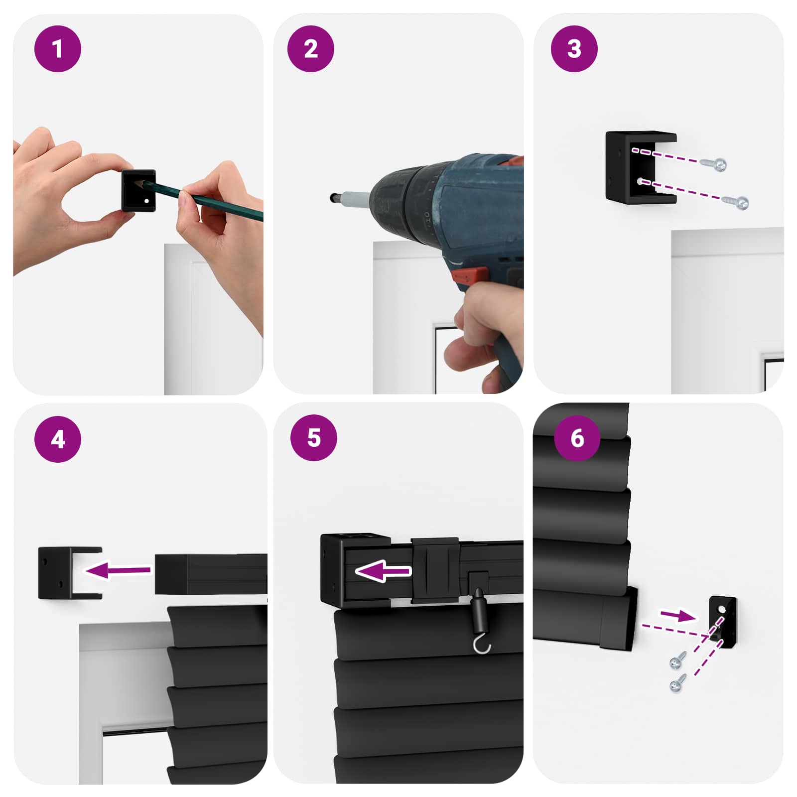 Venecijanska žaluzija Prilagodljiva Črna 213 x 50 cm PVC - slika 13