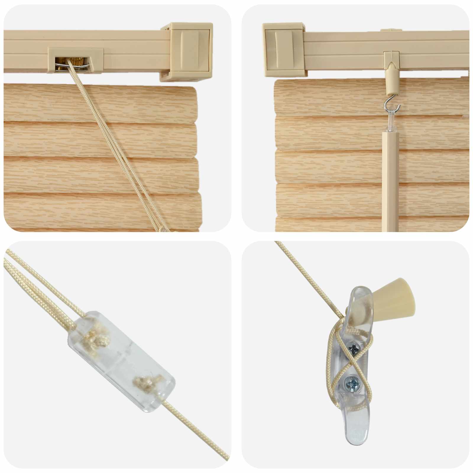 Venecijanska žaluzija Svetlo rjava z vzorcem 150 x 40 cm PVC - slika 7