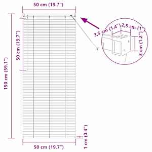 Venet školní žaluzie Světle hnědá s vzorem 150 x 50 cm 25 mm - obrázek 10