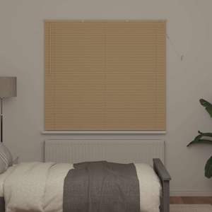 Venet školní žaluzie Světle hnědá s vzorem 150 x 160 cm 25 mm - obrázek 3