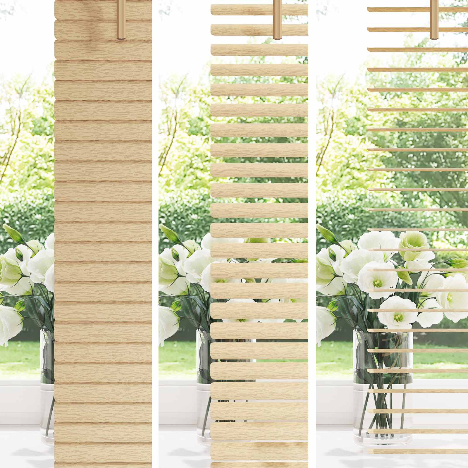 vidaXL Jaluzea venetiană Manual Maro Deschis cu Model 213 x 40 cm PVC