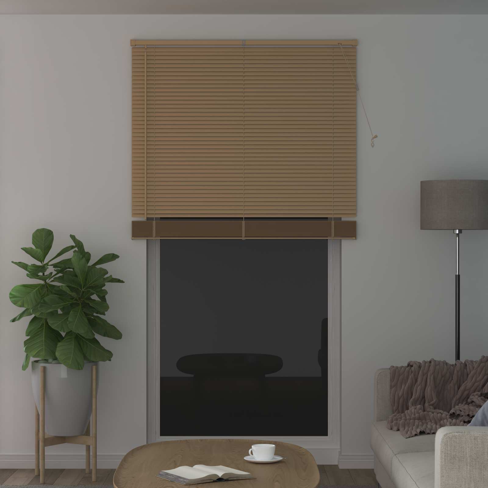 Venecijanska žaluzija Svetlo rjava z vzorcem 213 x 110 cm PVC - slika 3