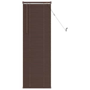 vidaXL Veneetsia rulo Tumepruun mustriga 150 x 40 cm 25 mm PVC