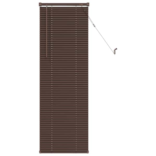 vidaXL Veneetsia rulo Tumepruun mustriga 150 x 40 cm 25 mm PVC