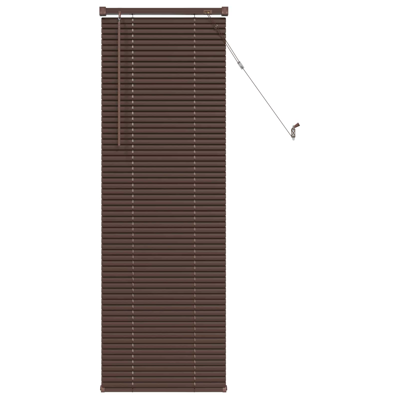 VidaXL Venetiaan Blind Donkerbruin Met Patroon 150 X 50 Cm Pvc