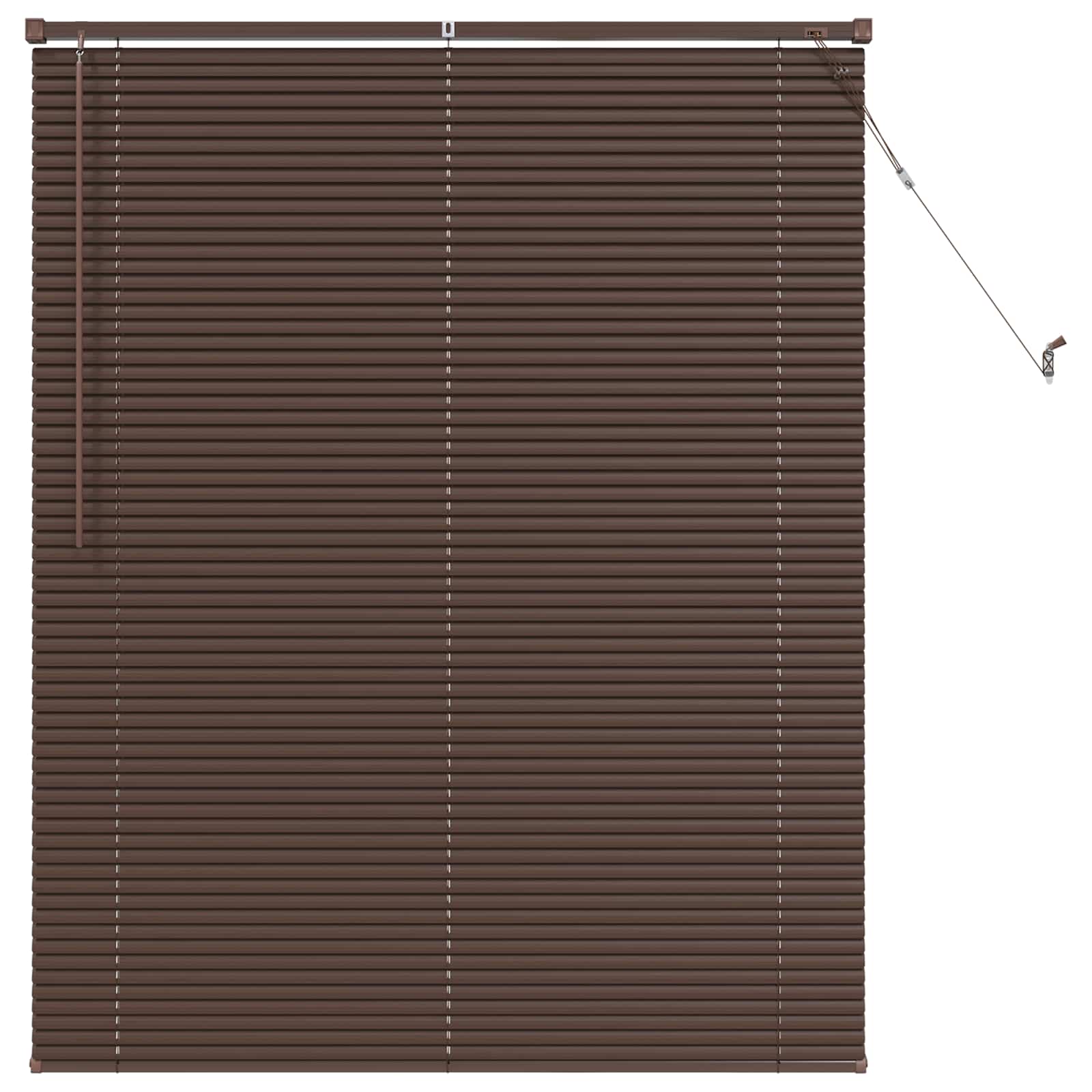 vidaXL Žalúzia Tmavohnedá s Vzorom 150 x 120 cm 25 mm PVC