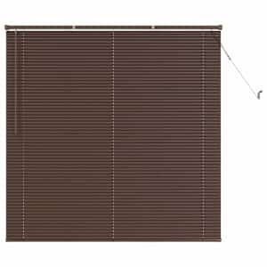Venet školní žaluzie Tmavě hnědá s vzorem 150 x 150 cm 25 mm - obrázek 2