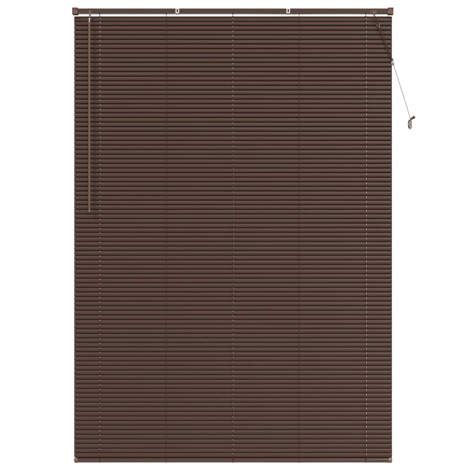 VidaXL Venetiaan Blind Donkerbruin Met Patroon 213 X 150 Cm Pvc